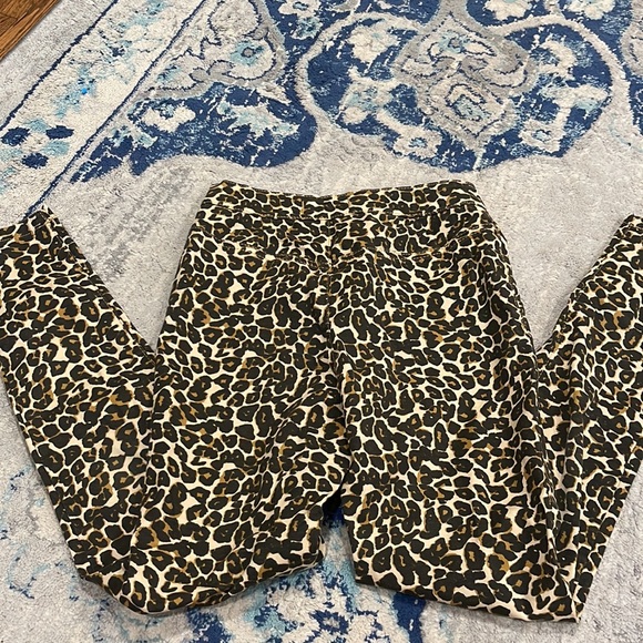 FREE PEOPLE / WE THE FREE LEOPARD PRINT HIGH WAIST SKINNY JEANS SIZE 25 - Picture 9 of 9